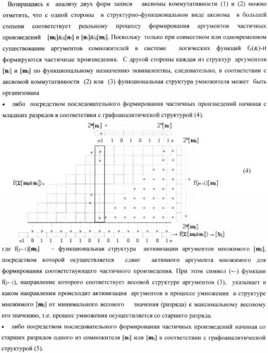 Функциональная структура умножителя, в котором входные аргументы имеют формат двоичной системы счисления f(2n), а выходные аргументы сформированы в формате позиционно-знаковой системы счисления f(+/-) (патент 2373563)