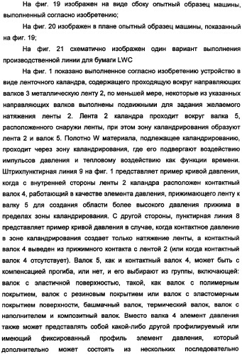 Устройство для обработки волокнистого полотна с покрытием или без покрытия и способ работы этого устройства (патент 2335588)