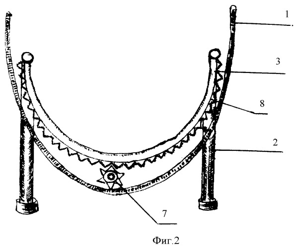 Кровать медицинская (патент 2357716)