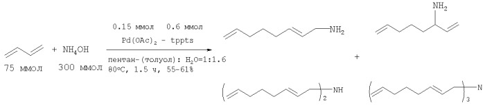Способ получения трис(2,7-октадиенил)амина (патент 2318798)