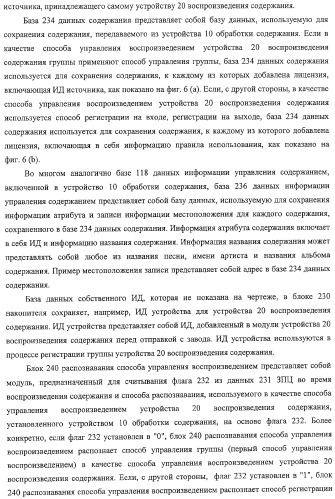 Устройство воспроизведения содержания, способы и программы управления воспроизведением содержания (патент 2310908)