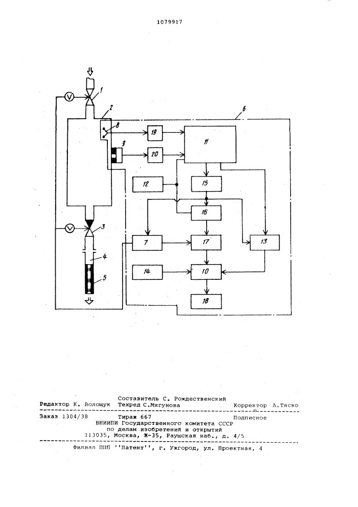 Устройство для контроля пневмогидросопротивлений (патент 1079917)