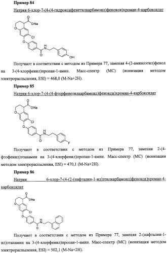 Производные феноксихроманкарбоновой кислоты, замещенные в 6-ом положении (патент 2507200)