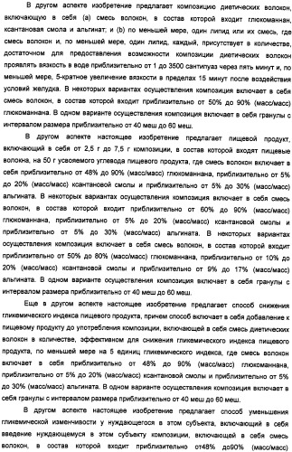 Композиция диетических волокон, включающая в себя глюкоманнан, ксантановую смолу, альгинат и липид (патент 2473245)