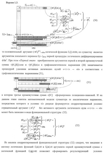 Функциональная структура предварительного сумматора f ([ni]&amp;[ni,0]) условно &quot;i&quot; и &quot;i+1&quot; разрядов &quot;k&quot; группы параллельно-последовательного умножителя f ( ) для позиционных аргументов множимого [ni]f(2n) с применением арифметических аксиом троичной системы счисления f(+1,0,-1) (варианты русской логики) (патент 2439658)