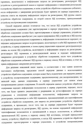 Система передачи данных, устройство обработки содержания и способ передачи данных (патент 2327233)