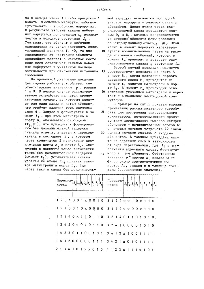 Устройство для связи в многопроцессорной системе (патент 1180914)