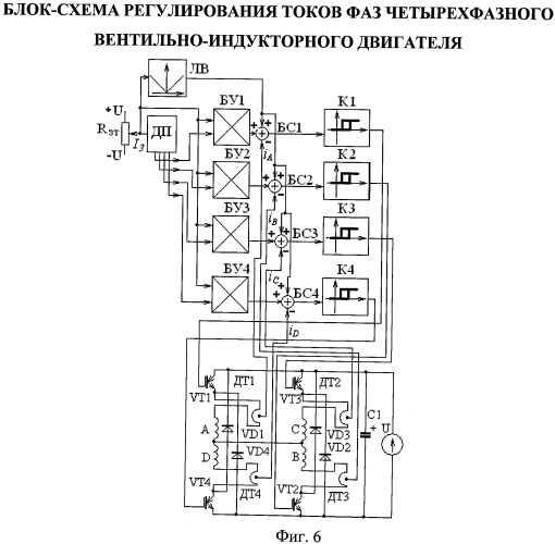 Мехатронная система с четырехфазным вентильно-индукторным двигателем (патент 2439769)