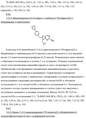 Пирролопиримидины, обладающие свойствами ингибитора катепсина к, и способ их получения (варианты) (патент 2331644)