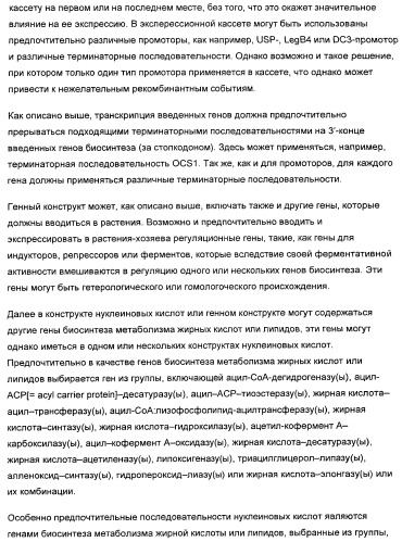 Способ получения полиненасыщенных жирных кислот в трансгенных растениях (патент 2449007)