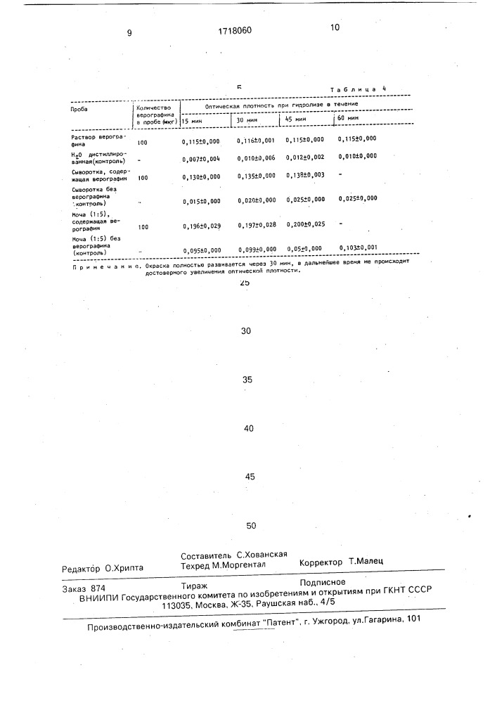 Способ определения верографина в растворах и биологических жидкостях (патент 1718060)