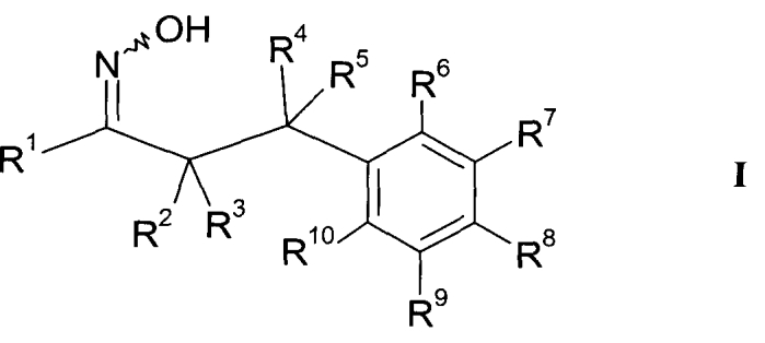 1-гидроксиимино-3-фенил-пропаны (патент 2579114)