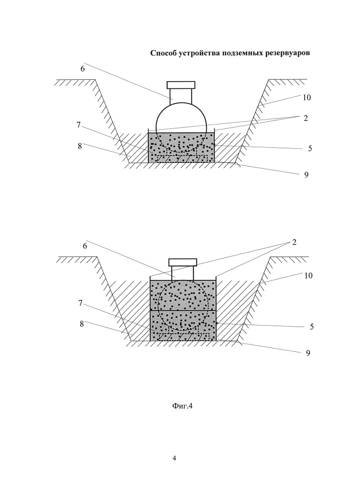 Способ устройства подземных резервуаров (патент 2642587)