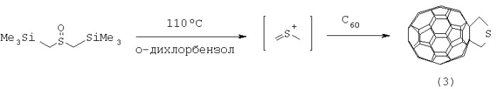 Способ получения 2,5-диалкил-3,4-фуллеро[60]тетрагидротиофенов (патент 2342382)