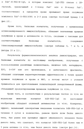 Физиологически активный полипептидный конъюгат, обладающий пролонгированным периодом полувыведения in vivo (патент 2312868)