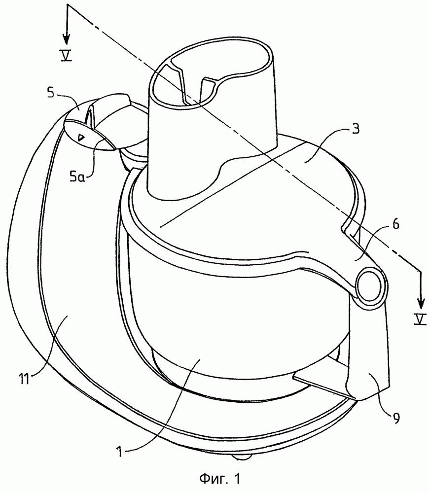 Сосуд электробытового аппарата для приготовления пищи, закрытый съемной поворотной крышкой (патент 2263456)