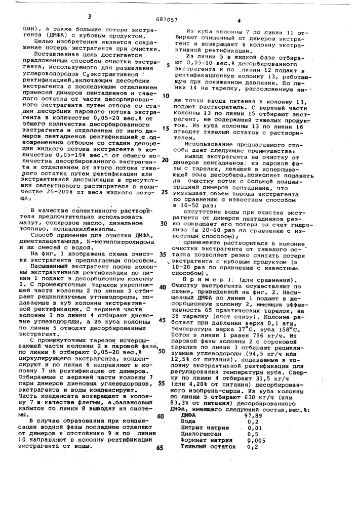 Способ очистки экстрагента (патент 687057)
