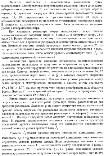 Способ демонстрации двух мод вихревого резонанса при вращении жидкости вокруг заторможенного ядра и способ сравнения размеров вихрей (патент 2323482)