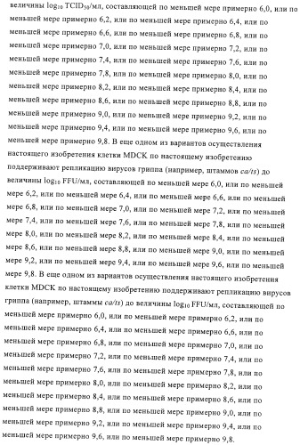 Линии клеток почки собаки майдин-дэрби (mdck), поддерживающие рост вирусов до высоких титров, и способ применения этих клеток в биореакторе (патент 2487935)