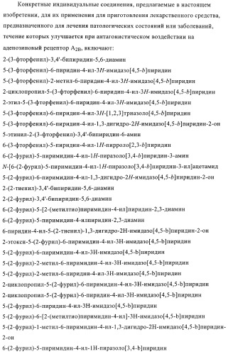 Конденсированные производные пиридина, применимые в качестве антагонистов аденозинового рецептора a2b (патент 2370496)