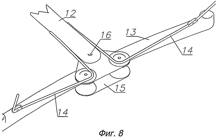 Подвеска, автостабилизирующая мягкое привязное крыло (варианты) (патент 2456210)