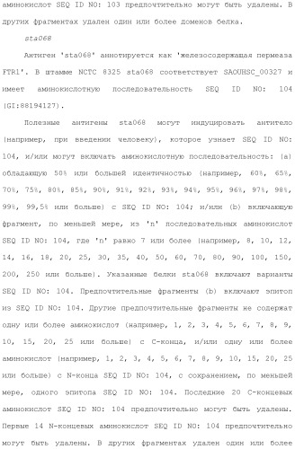 Композиции для иммунизации против staphylococcus aureus (патент 2508126)