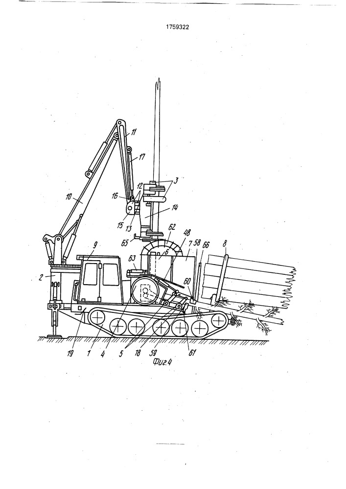 Лесозаготовительная машина (патент 1759322)