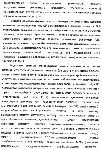 Соединения, представляющие собой стиролильные производные, для лечения офтальмических заболеваний и расстройств (патент 2494089)