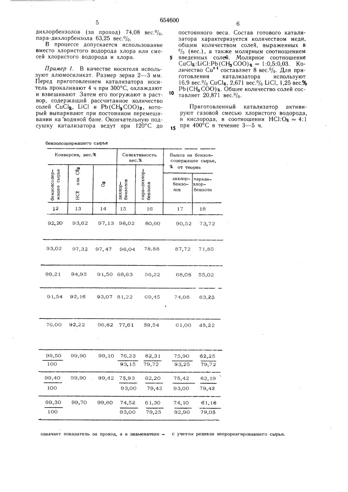 Способ получения дихлорбензолов (патент 654600)