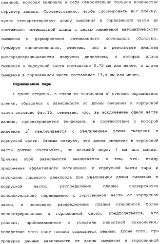 Пластмассовая тара, покрытая алмазоподобной углеродной пленкой, устройство для изготовления такой тары и способ изготовления такой тары (патент 2336365)