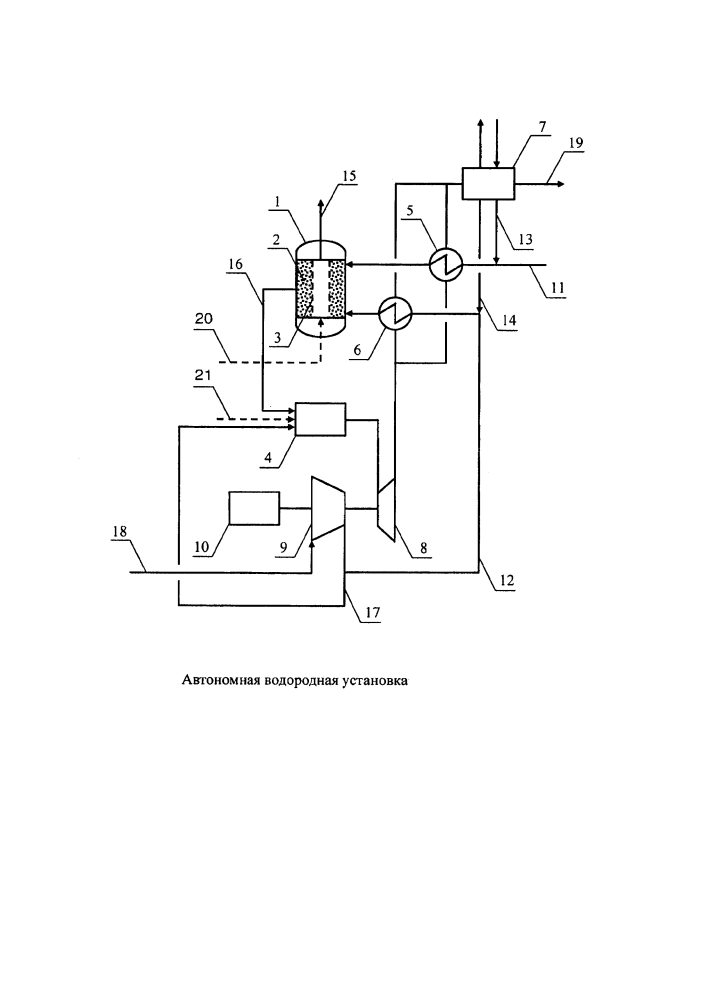 Автономная водородная установка (патент 2653825)