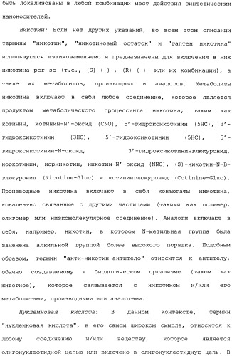 Никотиновые иммунонанотерапевтические лекарственные средства (патент 2487712)