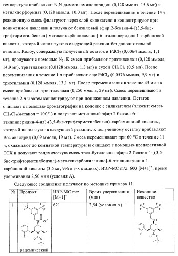 Производные аминопиперидина как ингибиторы бпхэ (белка-переносчика холестерилового эфира) (патент 2442782)