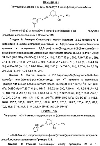 Соединения, представляющие собой алкинилфенильные производные, для лечения офтальмических заболеваний и расстройств (патент 2470910)