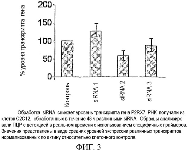 Способы и композиции для ингибирования экспрессии рецептора p2х7 (патент 2410430)