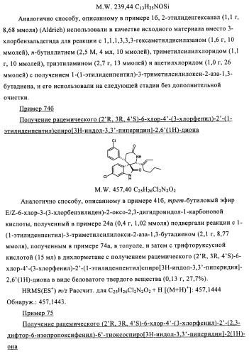 Производные спироиндолинона (патент 2435771)