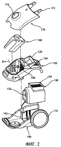 Конструкция основного корпуса пылесоса (патент 2380025)