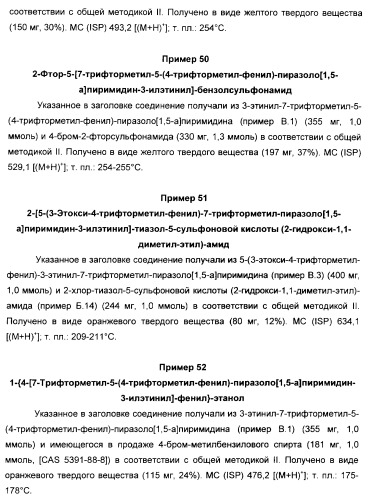 Производные ацетиленил-пиразоло-пиримидина в качестве антагонистов mglur2 (патент 2412943)