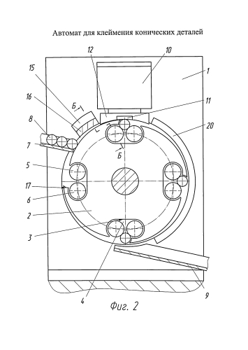 Автомат для клеймения конических деталей (патент 2575902)
