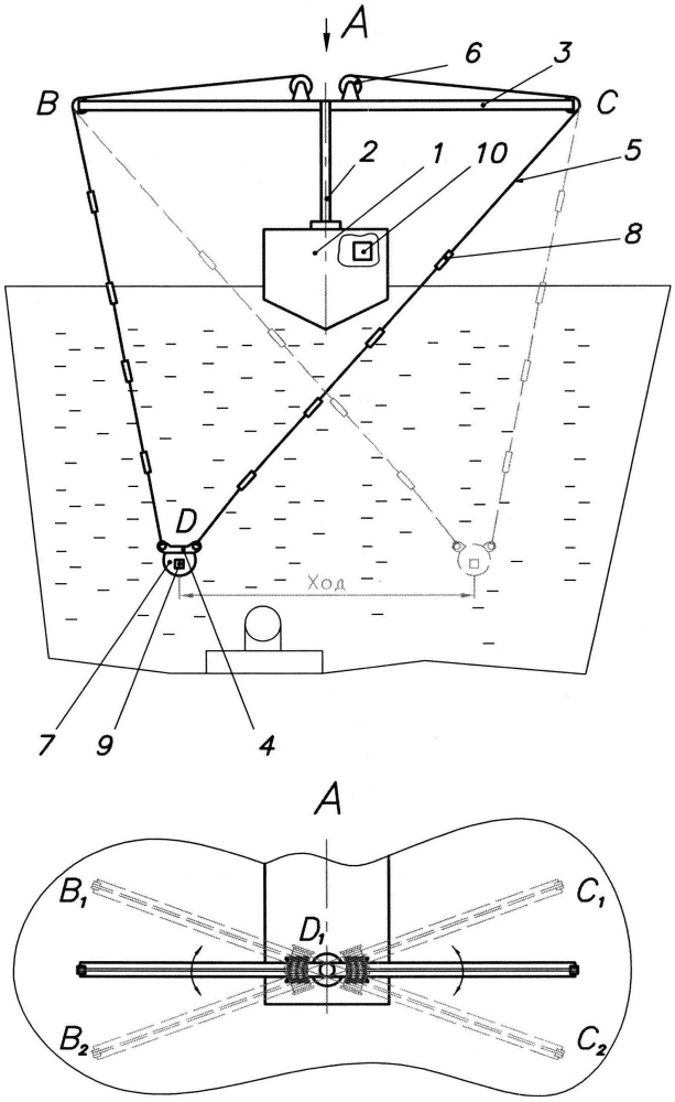 Способ позиционирования подводного оборудования (патент 2659176)