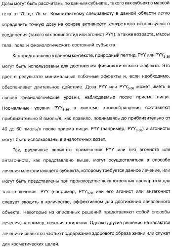 Способ модификации пищевого поведения и применение pyy или его агониста в качестве средства для модификации пищевого поведения (патент 2317104)