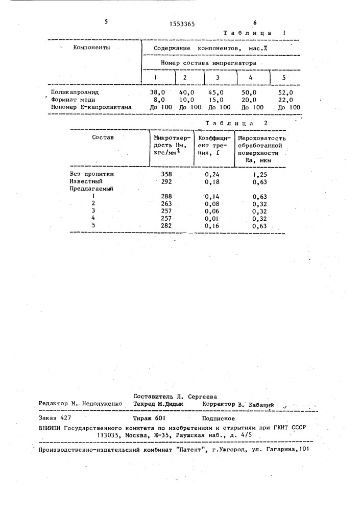 Импрегнатор абразивного инструмента (патент 1553365)