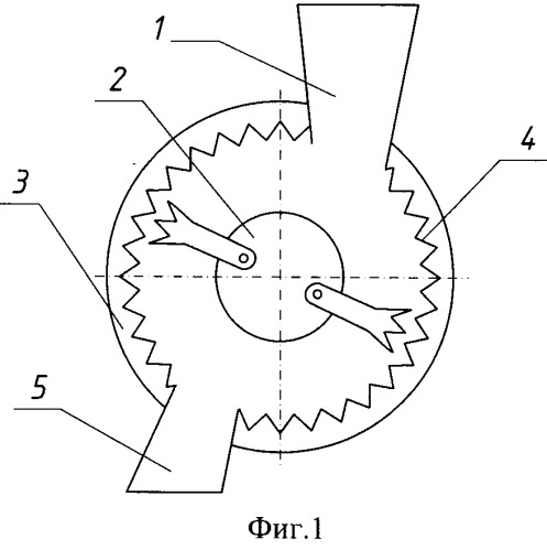 Дробилка молотковая безрешетная (патент 2519882)