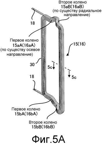Конструкция обмотки, вращающаяся электрическая машина и способ изготовления вращающейся электрической машины (патент 2533163)