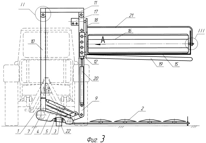 Косилка для скашивания камыша на пиллеты (патент 2447641)