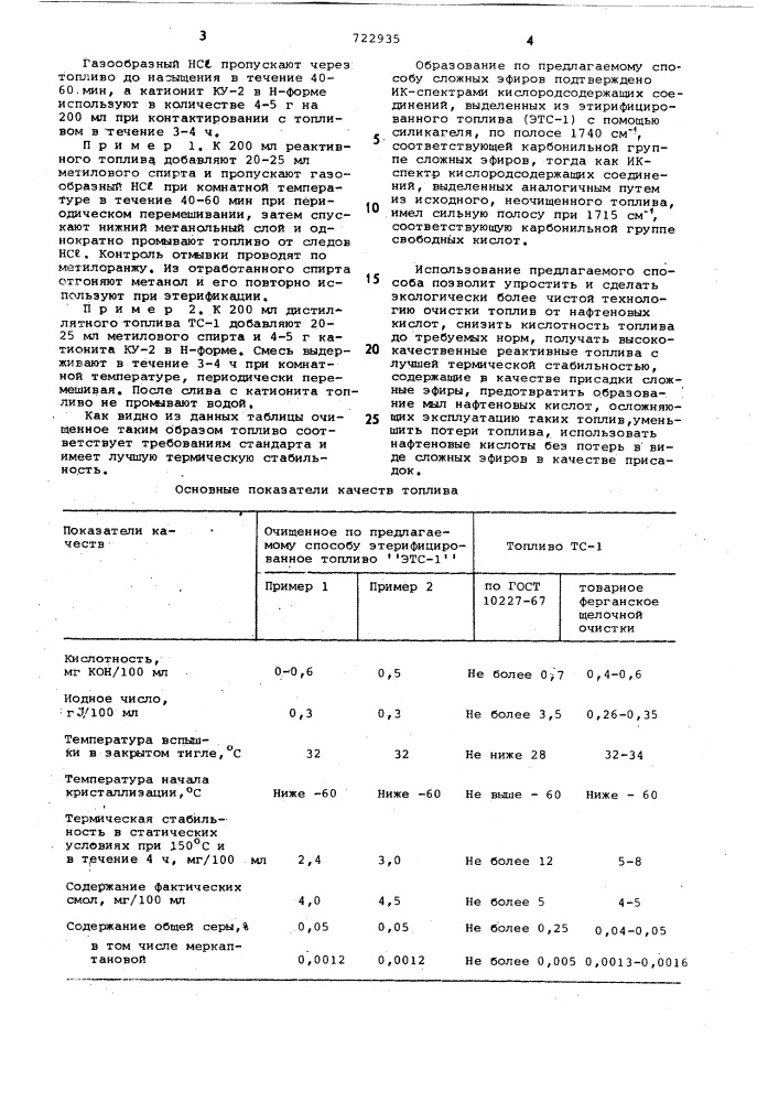 Способ очистки реактивных топлив от нафтеновых кислот (патент 722935)