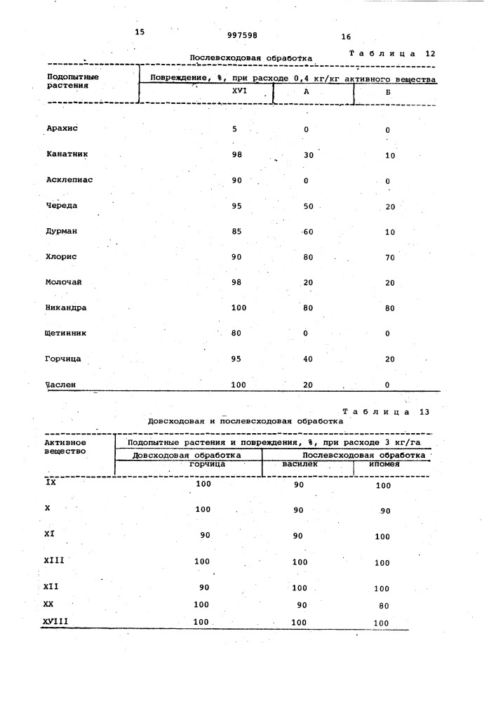 Гербицидное средство (патент 997598)