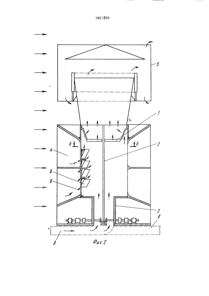 Дефлекторная ветросиловая установка (патент 1021804)