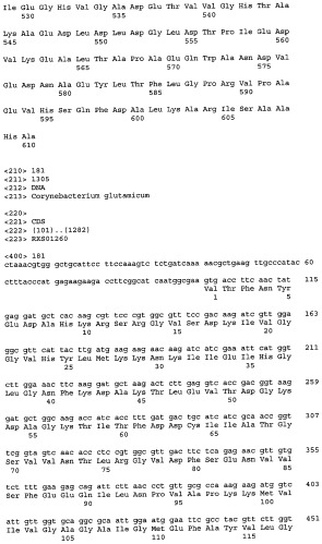 Гены corynebacterium glutamicum, кодирующие белки, участвующие в метаболизме углерода и продуцировании энергии (патент 2321634)