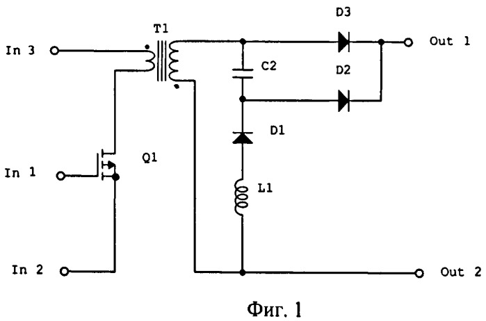 Преобразователь напряжения с индуктивно связанными рекуперационными цепями (патент 2396685)